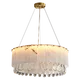 alabaster round chandelier