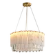 alabaster round chandelier